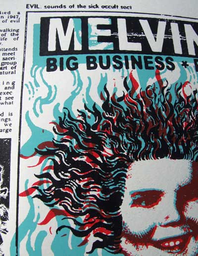 Melvins Print closeup