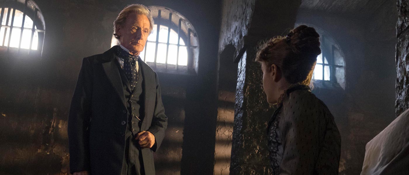 Bill Nighy and Olivia Cooke in The Limehouse Golem